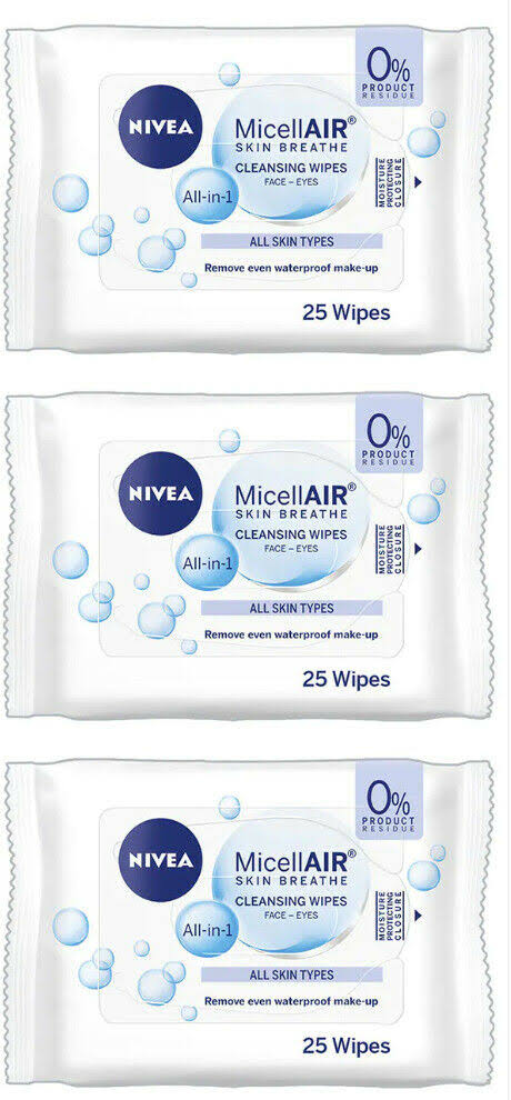 Nivea Daily Essentials 3 in 1 Cleansing Micellar Wipes