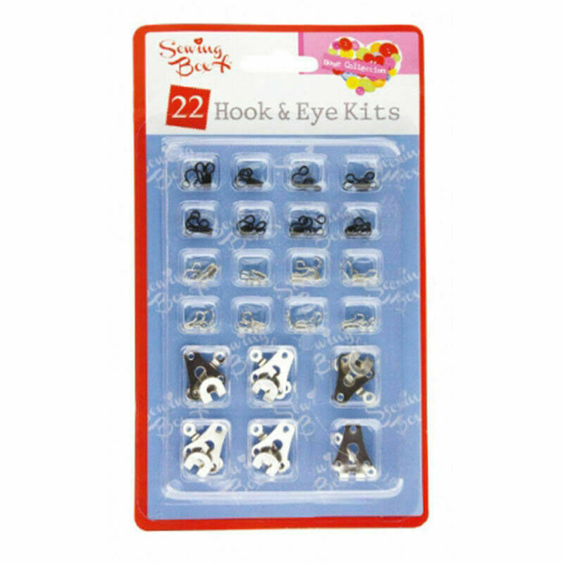 Pack of 22 Assorted Hook and Eye Kits