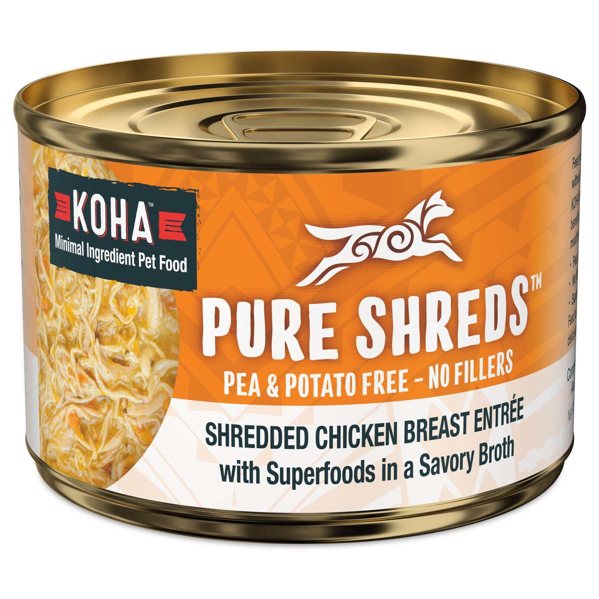 Koha - Wet Dog Food - Pure Shreds 5.5oz / Chicken & Pumpkin
