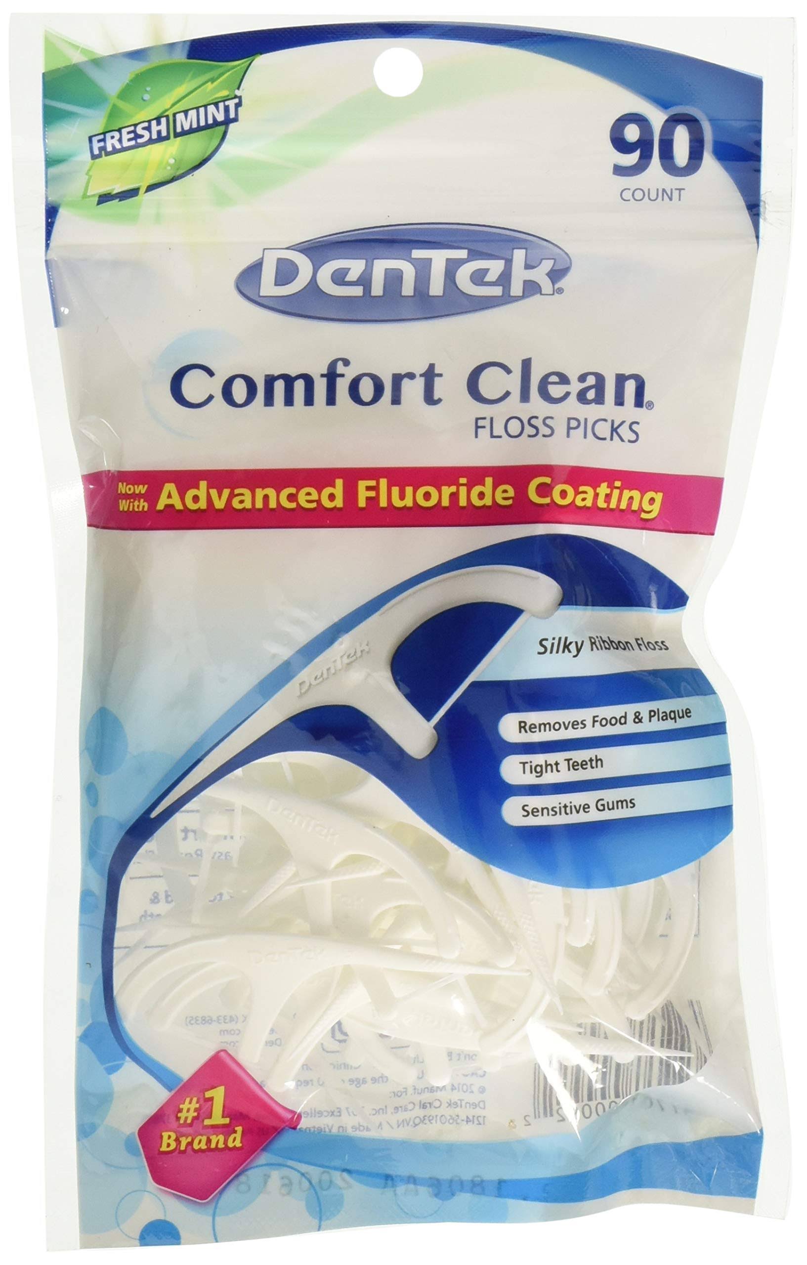 DenTek Comfort Clean Silk Floss Picks - Fresh Mint, 90ct