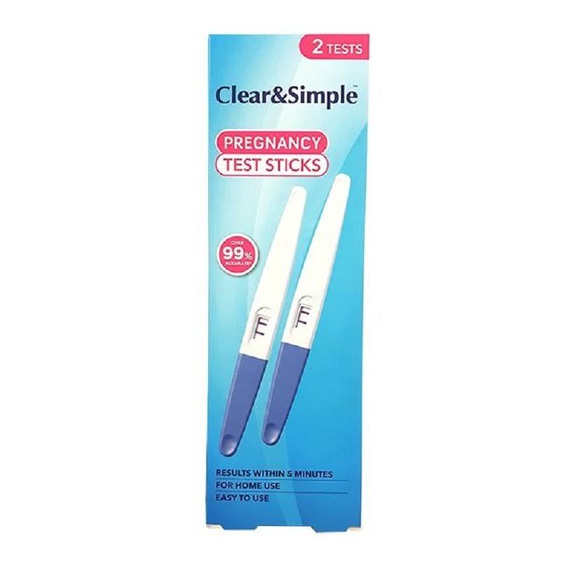 Clear & Simple Pregnancy Test - 2 Items.
