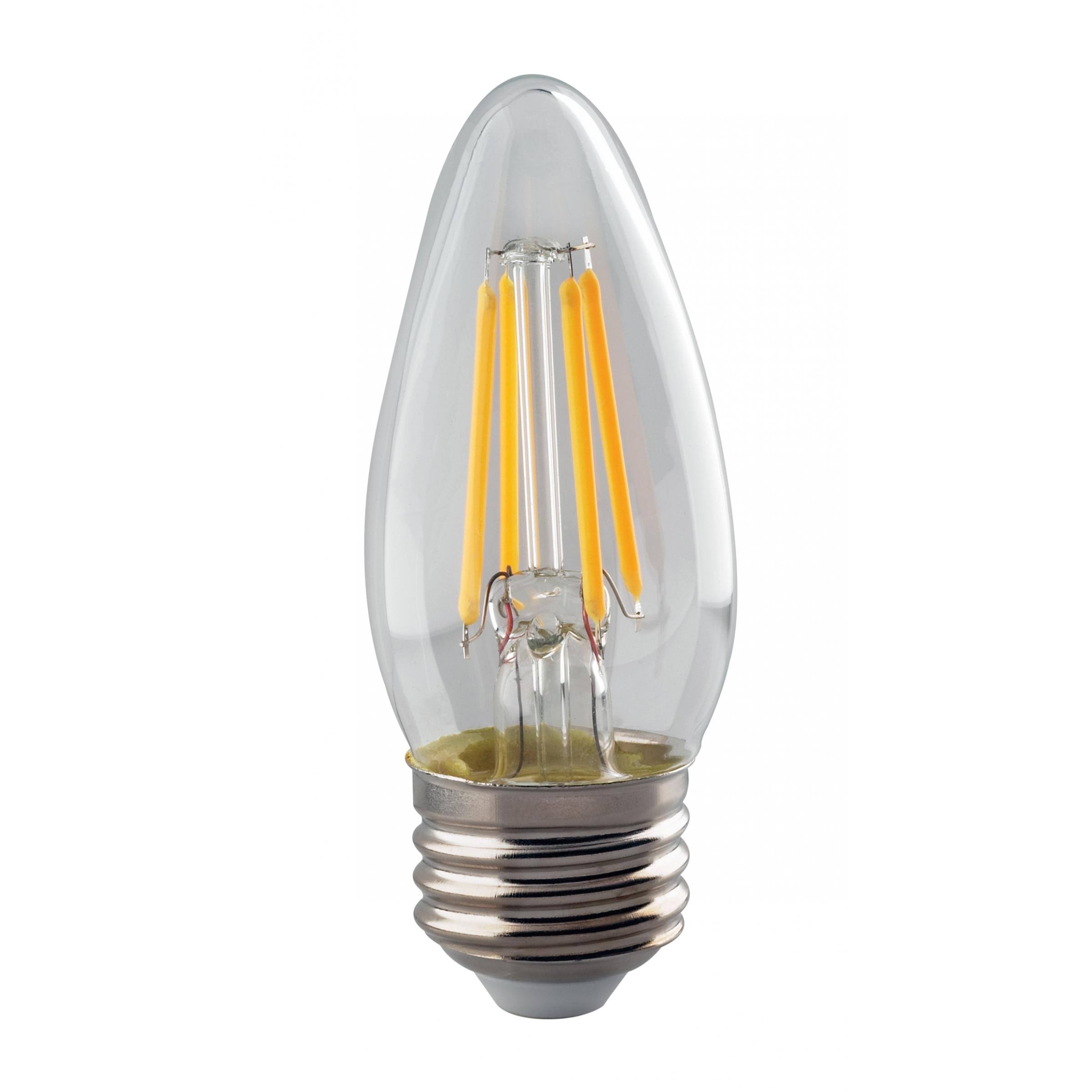 SatcoProductsandLighting S8551 40 Watt Equivalent, B11 LED, Dimmable Light Bulb, Warm White (2700K) E26/Medium (Standard) Base 1"H X 1"W X 3"D