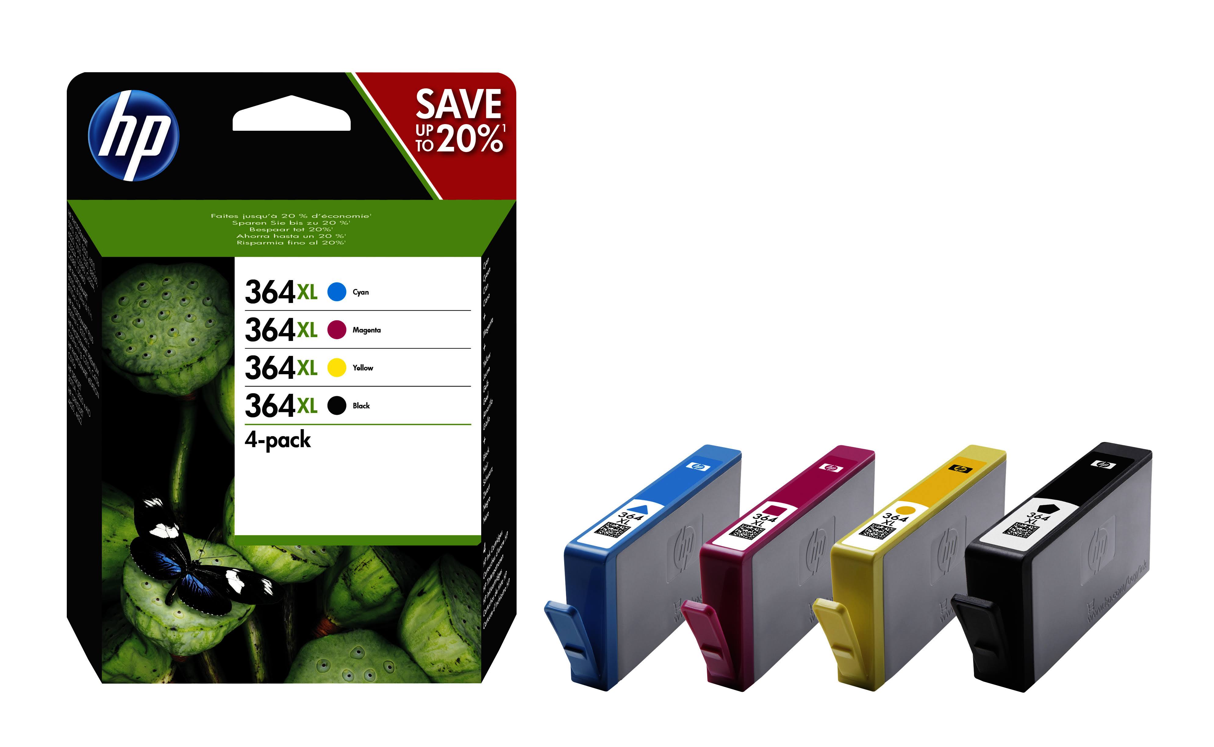 HP 364XL Ink Cartridge - Black/Cyan/Magenta/Yellow
