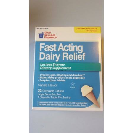 GNP Dairy Relief Fast Acting Chewable Tab 32