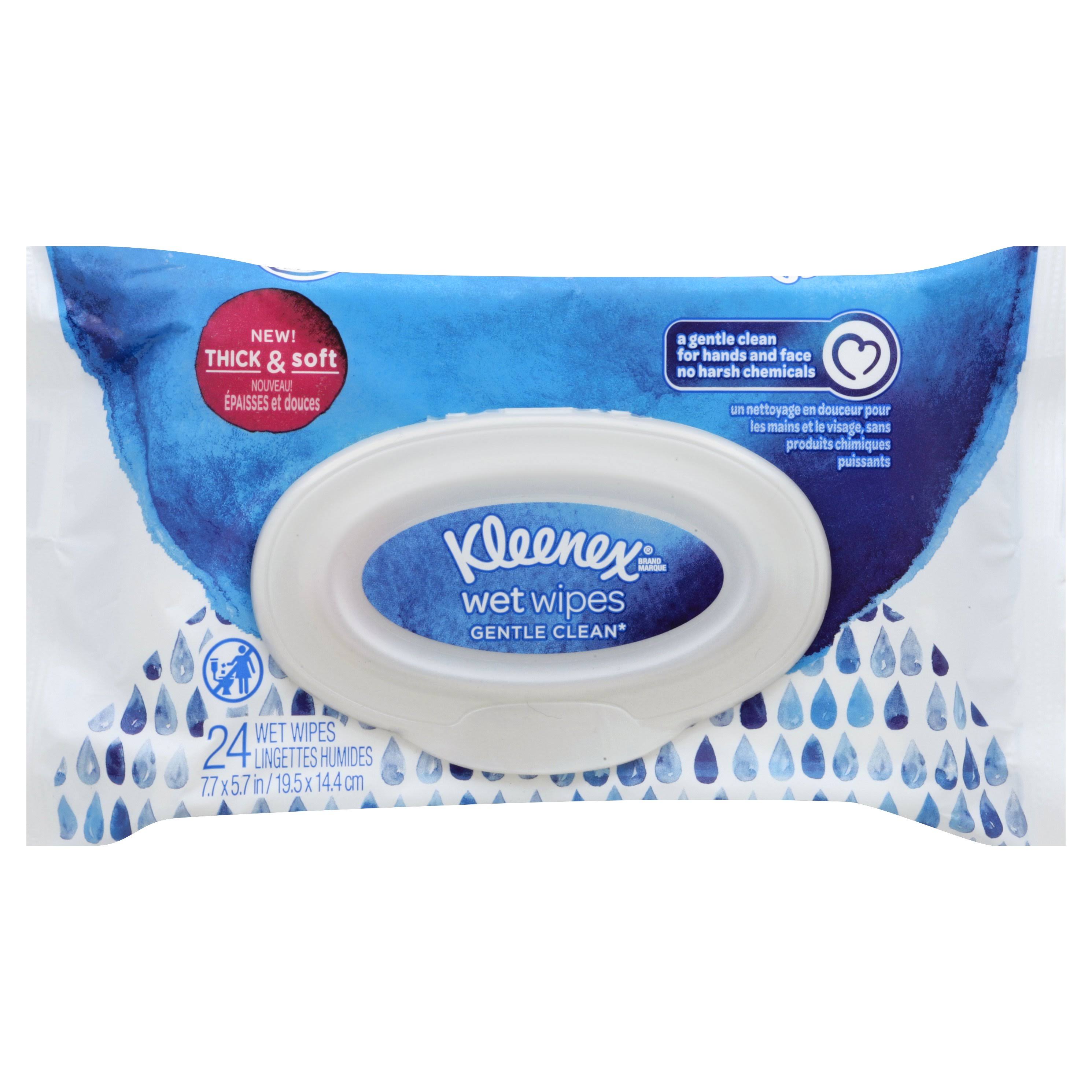 Kleenex Gentle Clean Wet Wipes - 24ct