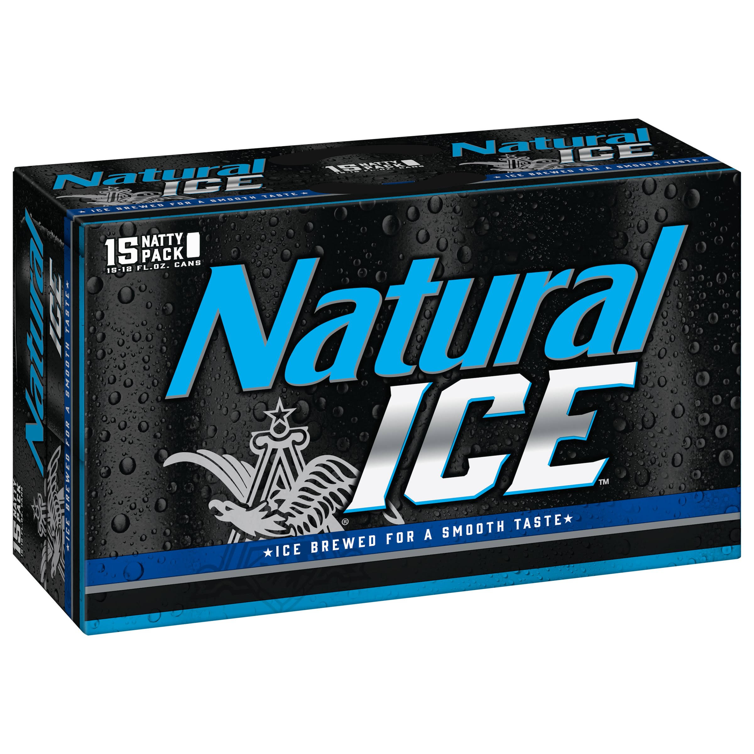 Natural Ice Beer - 12oz, 15pk