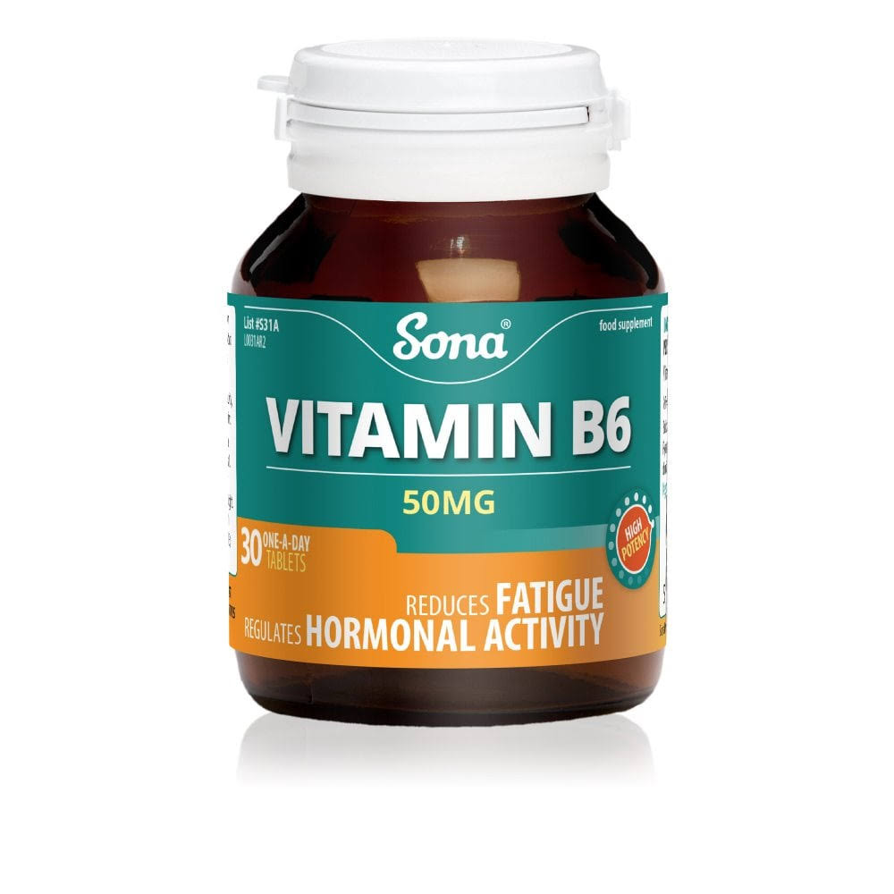 Sona Vitamin B6 50mg - 30 Capsules