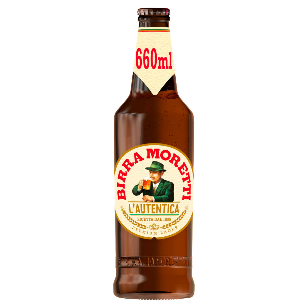 Birra Moretti Premium Lager Beer - 660ml