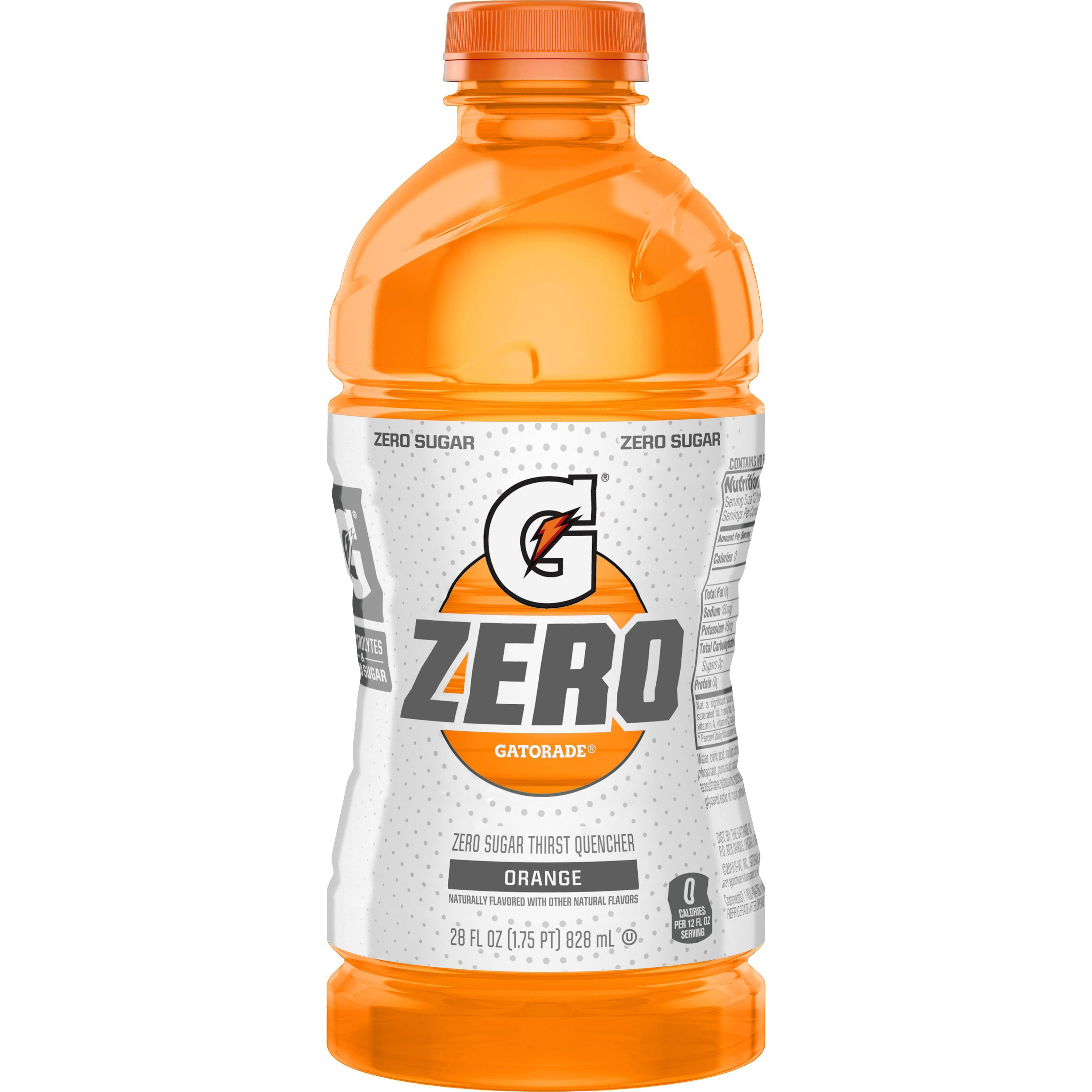 Gatorade Zero Thirst Quencher, Zero Sugar, Orange - 28 fl oz