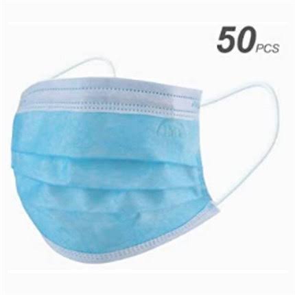 Disposable 3 PLY Face Masks (Pack 50) Capital Hair & Beauty