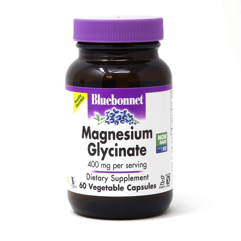 Bluebonnet Nutrition Magnesium Glycinate - 60 Vegetable Capsules