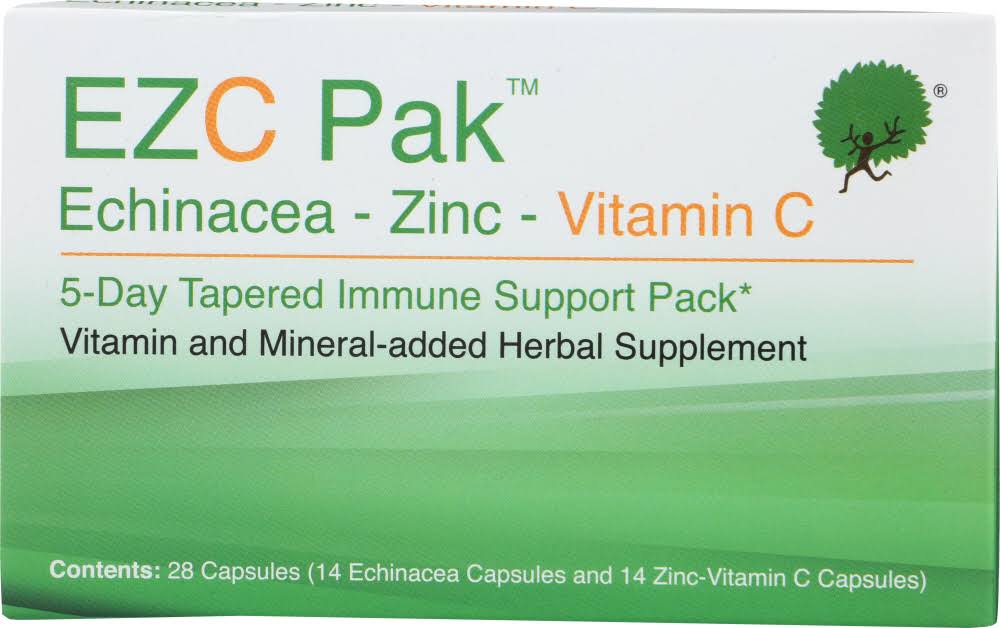 EZC Pak Echinacea Zinc Vitamin C - 28 Capsules