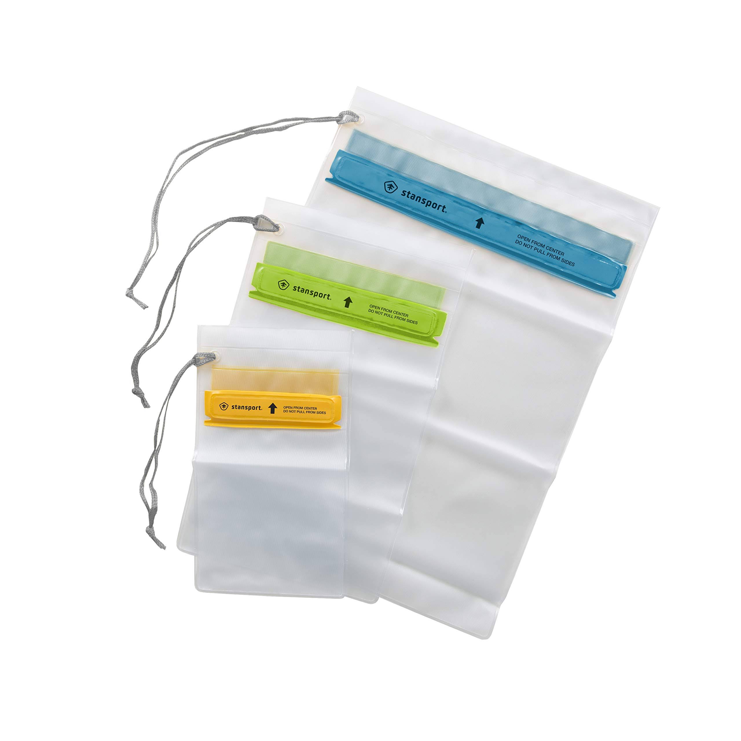 Stansport 465 Waterproof Pouches, 3 Pack