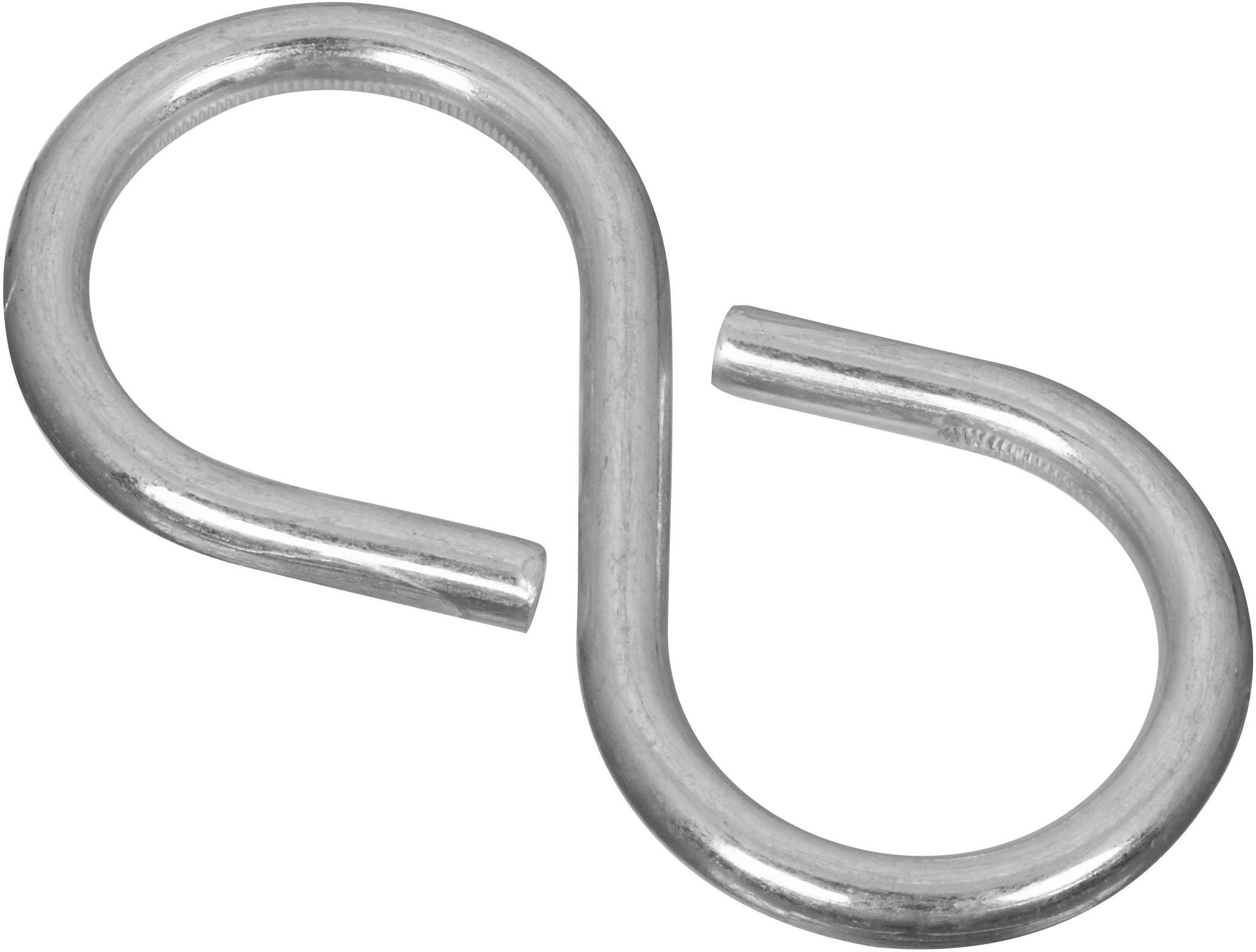 National Hardware S-Hook 15 lb Working Load 0.146 in Dia Wire Steel Zinc - pack of 3 N121-277