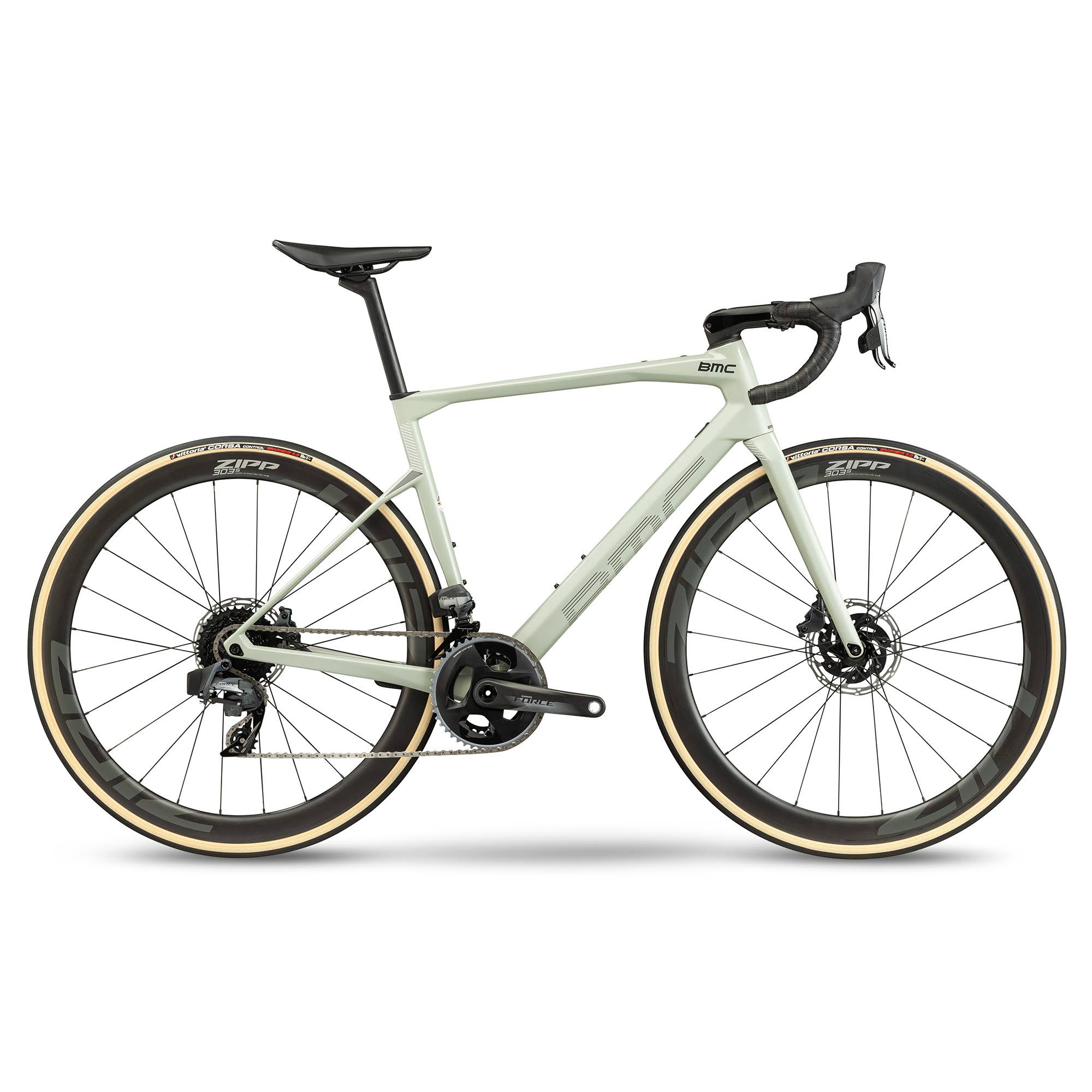 BMC 2021 Roadmachine 01 Three Road Bike - Green Sand & Black, (54cm)