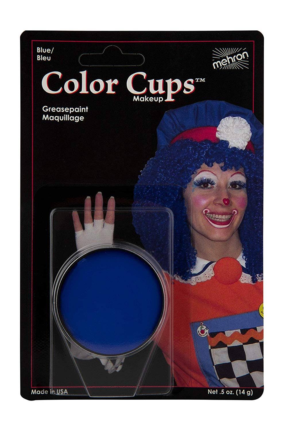 Mehron Color Cup Profesional Stage Clown Makeup - Blue