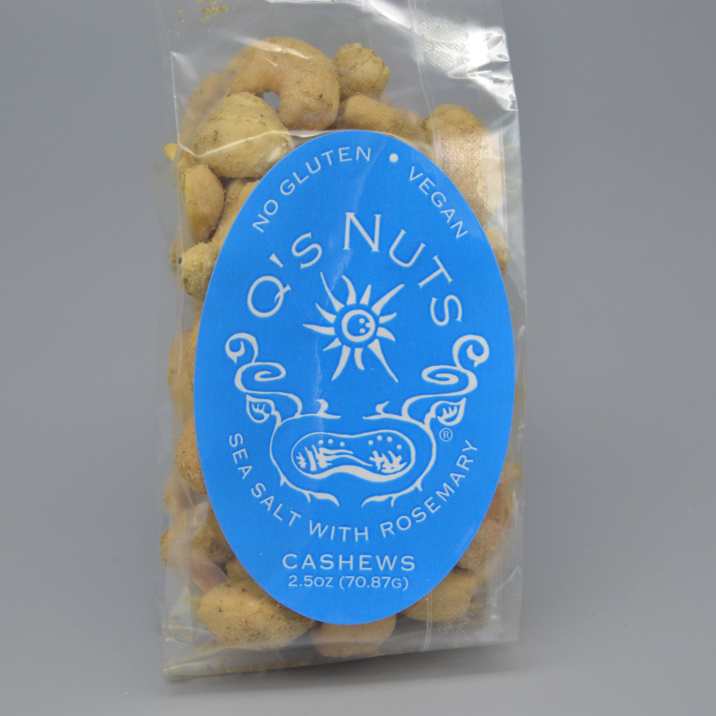 Q's Nuts Rosemary Sea Salted Cashews - 2.5 oz