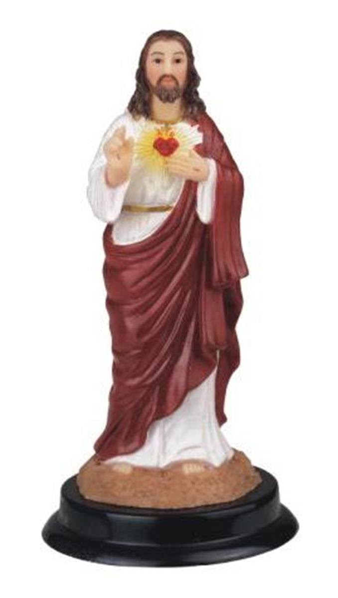 Stealstreet Ss-g-305.15 Sacred Heart of Jesus Holy Figurine Religious Decoration Decor, 5"