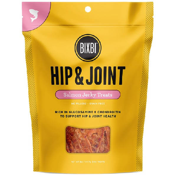 BIXBI Hip & Joint Salmon Jerky Dog Treats - 4 oz. Bag