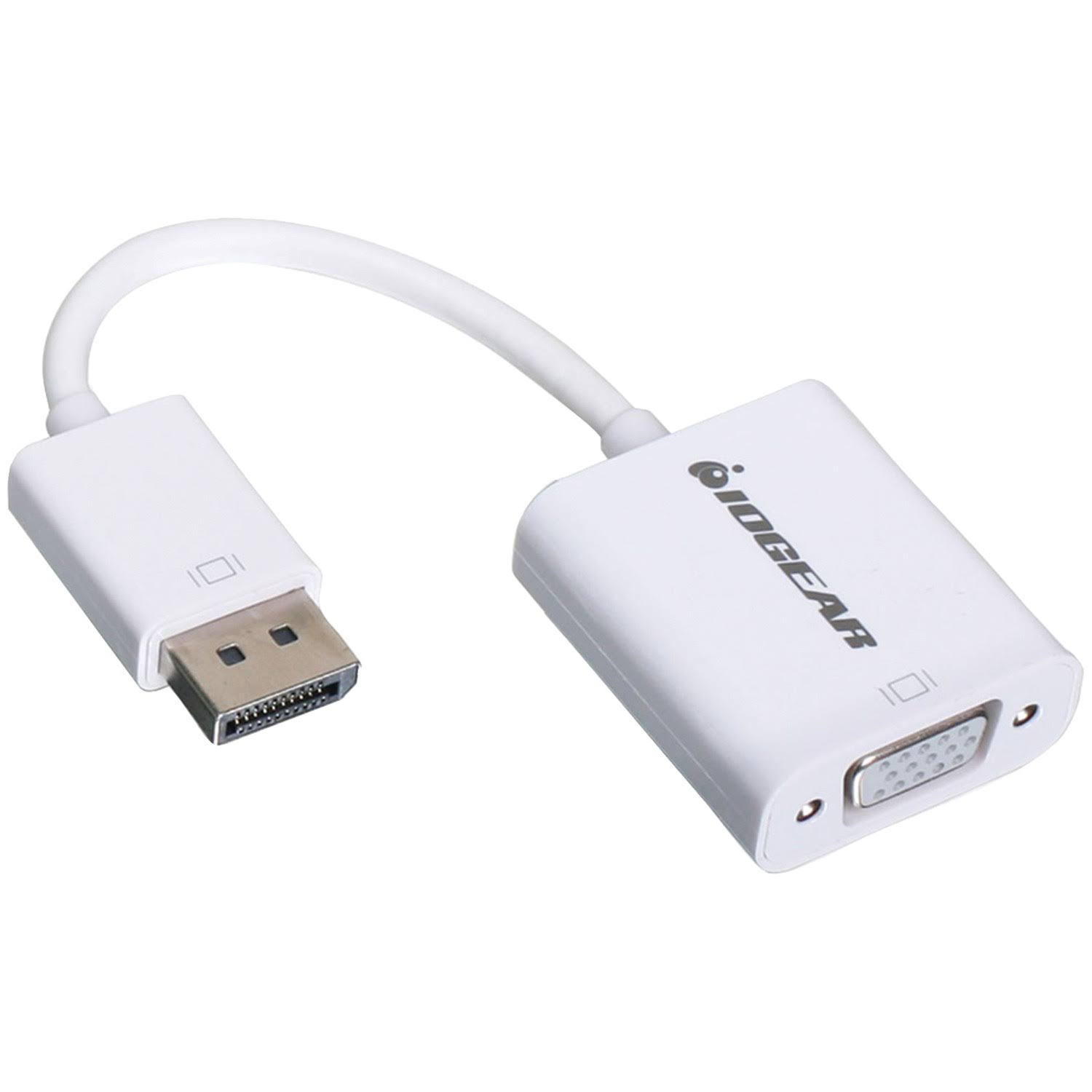 Iogear DisplayPort to VGA Adapter Cable - White, 7.28"