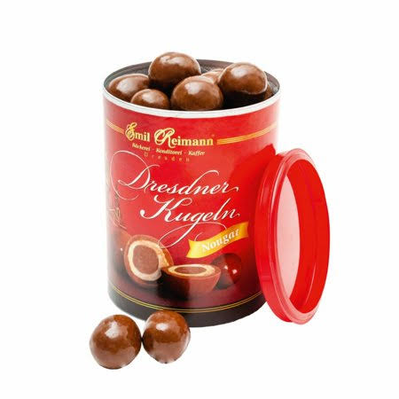 Emil Reimann Almond Kugeln Bites German Holiday Fruitcake in Christmas Gift Tin Imported from Germany 9.8oz, Size: One Size