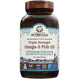Triple Strength Omega3 Fish Oil 2,100 MG (120 Softgels)