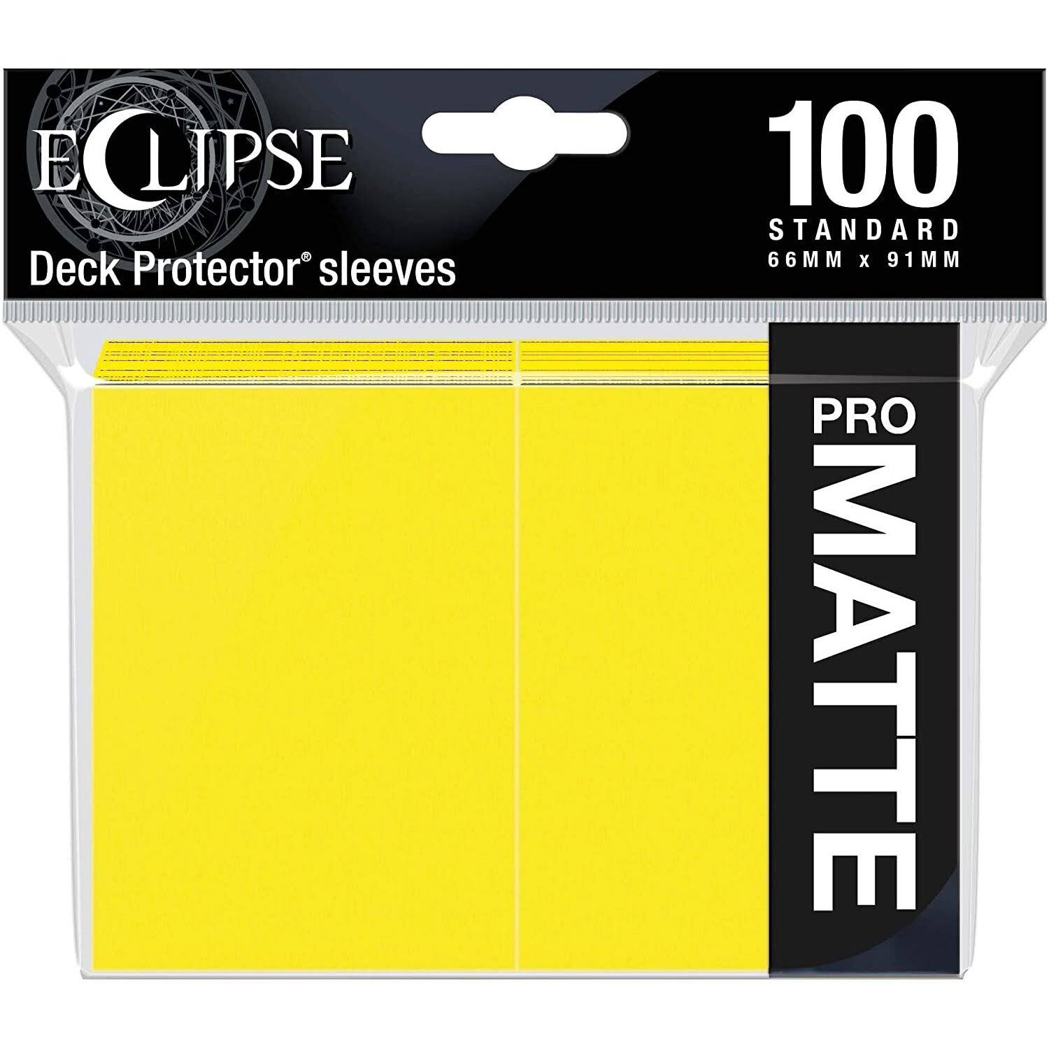 Ultra Pro - Eclipse Standard Matte Sleeves 100 Pack - Lemon Yellow