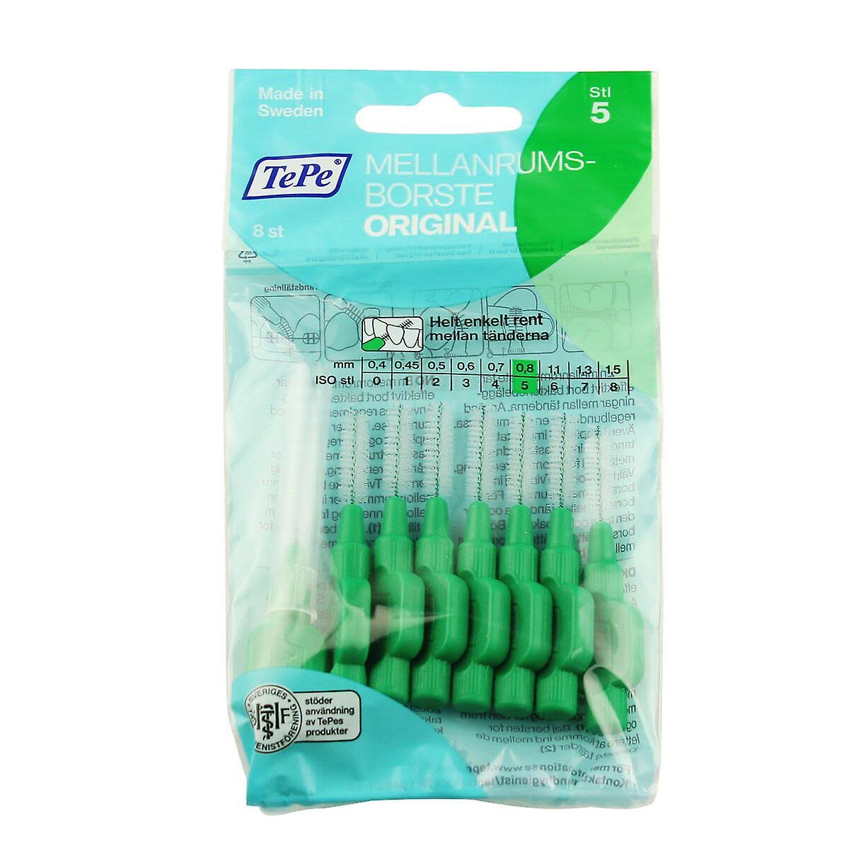 TePe Interdental Brushes Original Green 8 Brushes