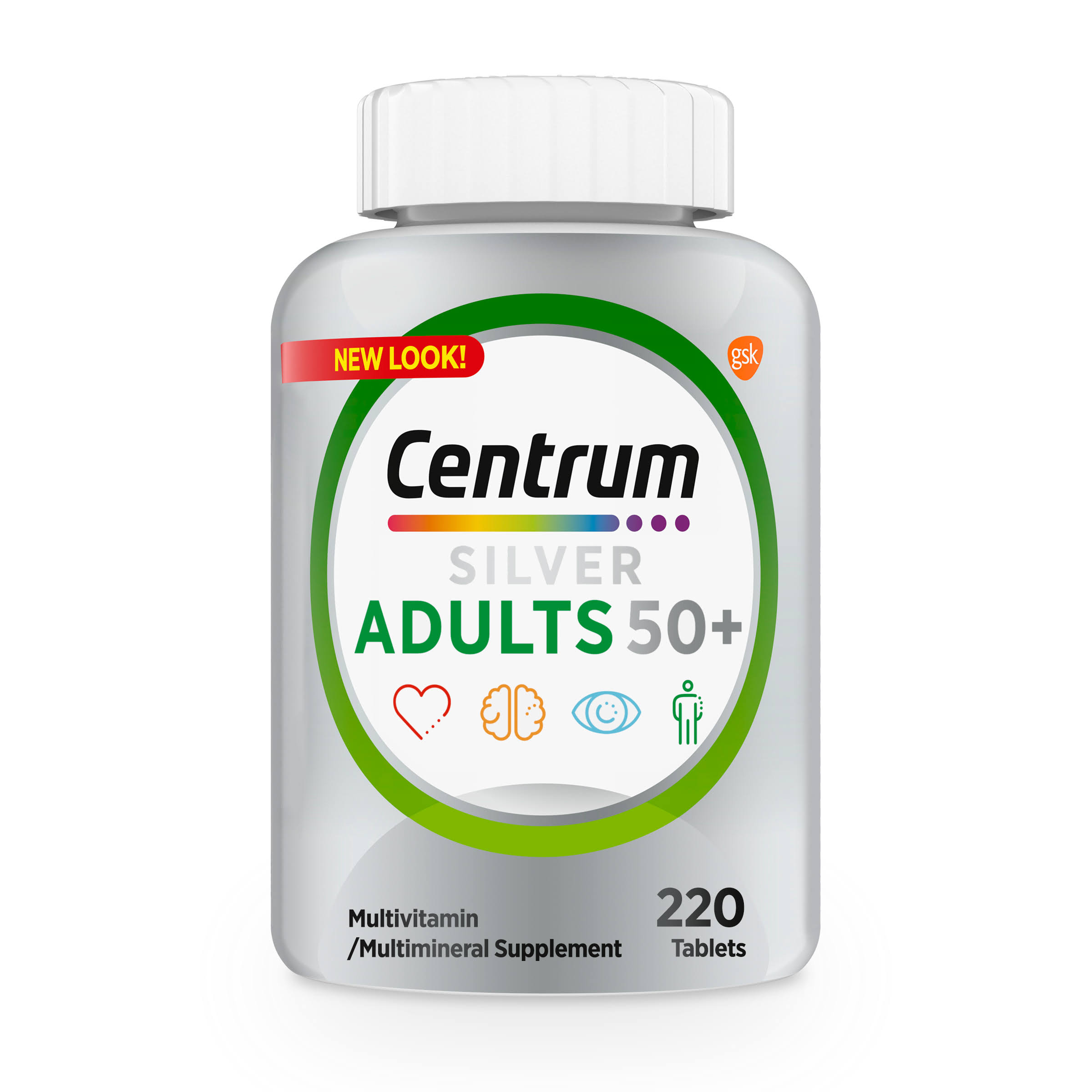 Centrum Silver Multivitamin For Adults 50 Plus - 220 Tablets