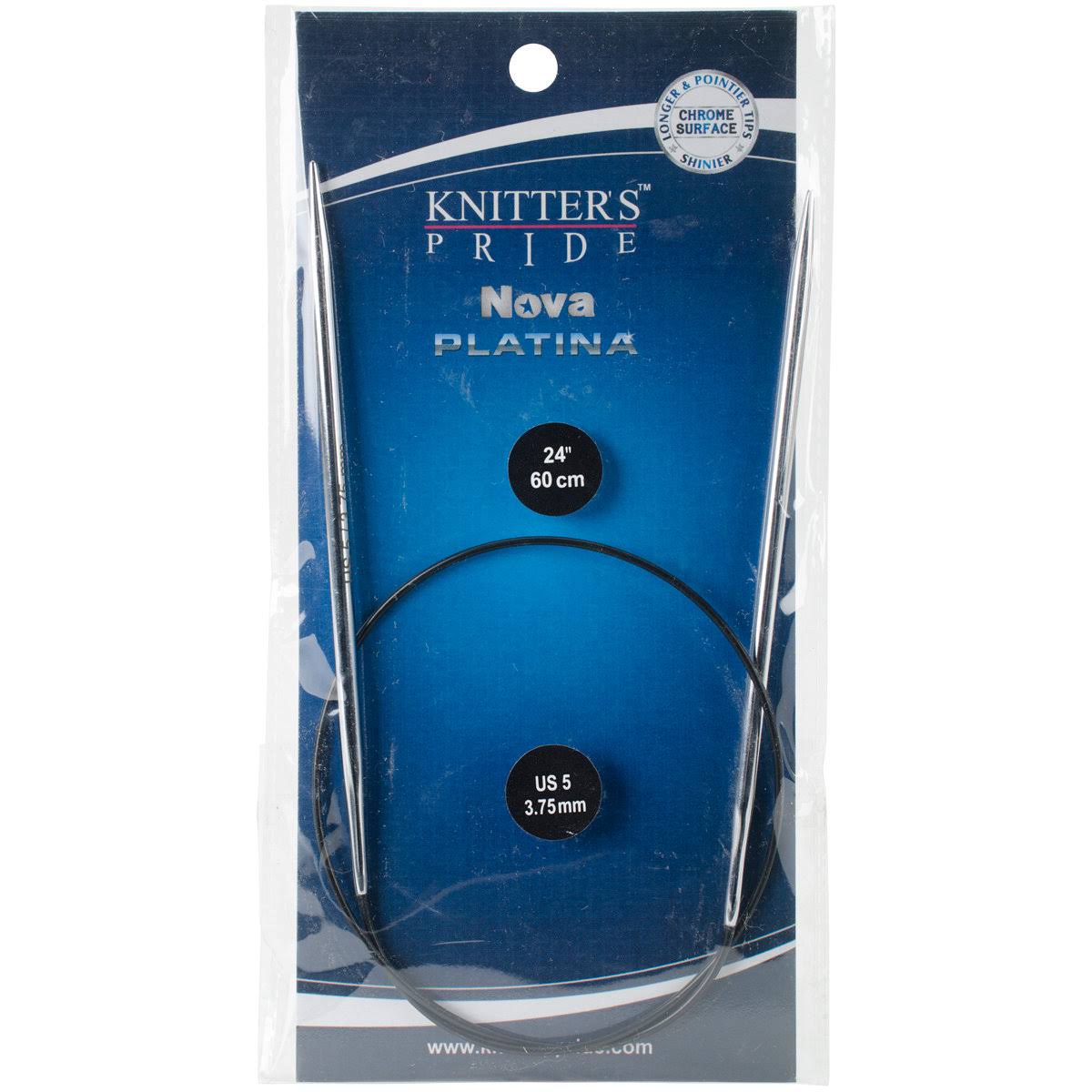 Knitter's Pride-Nova Platina Fixed Circular Needles 24"-Size 5/3.75mm