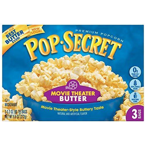 Pop Secret Microwave Popcorn - Movie Theater Butter, 3.5oz