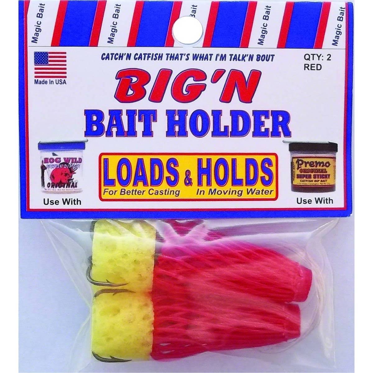 Magic Bait Company Inc. Magic Bait Bign Bait Holder - Red, 2ct, Size 2