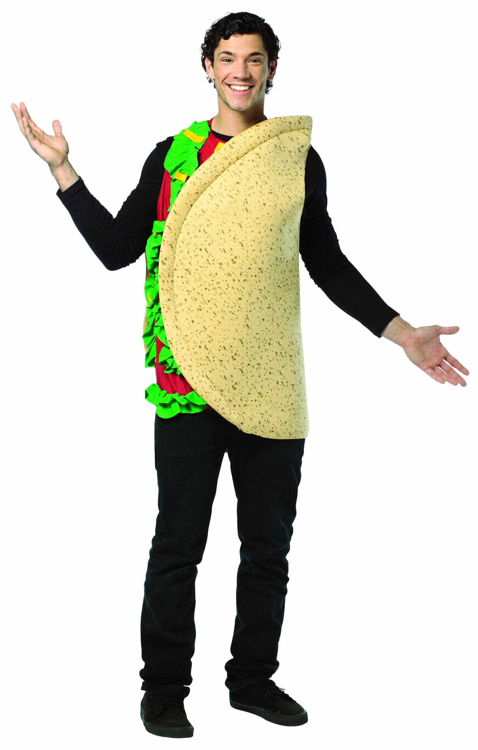 Rasta Imposta Adult Taco Food Funny Fancy Dress Costume Yellow One Size