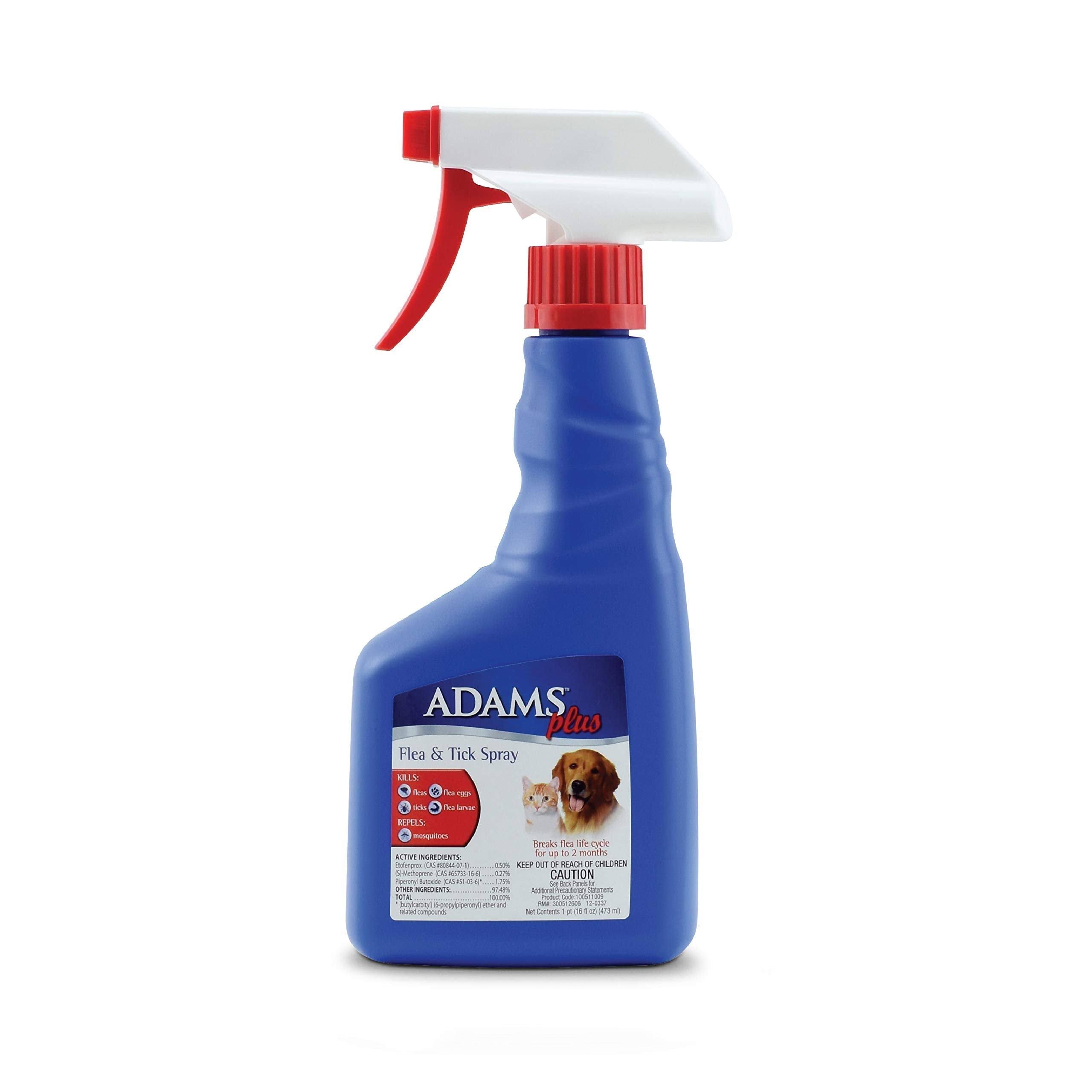 Adams Plus Flea and Tick Spray - 16 oz
