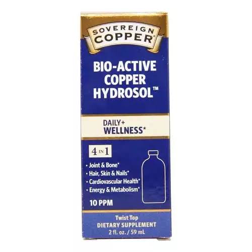 Sovereign Silver, Bio-Active Copper Hydrosol, 2 fl oz (59 ml)