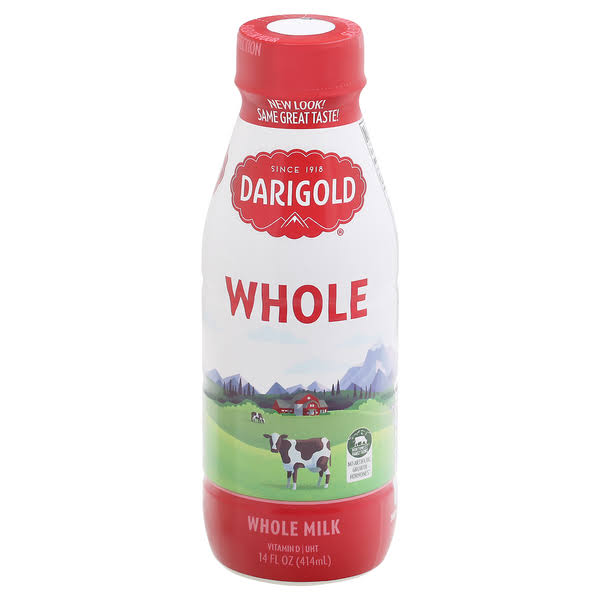Darigold Milk, Whole - 14 fl oz
