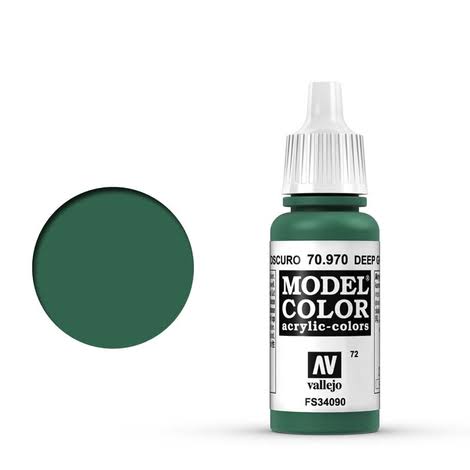 Vallejo Model Color Acrylic Paint - 17ml, Deep Green