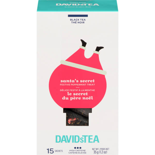Davids Tea Black Tea Santa'S Secret Festive Peppermint Treat