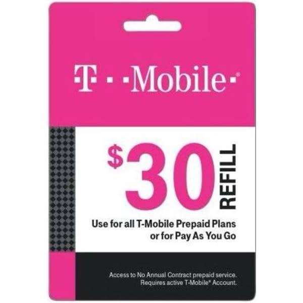 T Mobile Refill Card,