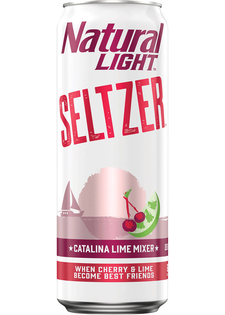 Natural Light Seltzer, Catalina Lime Mixer - 25 fl oz