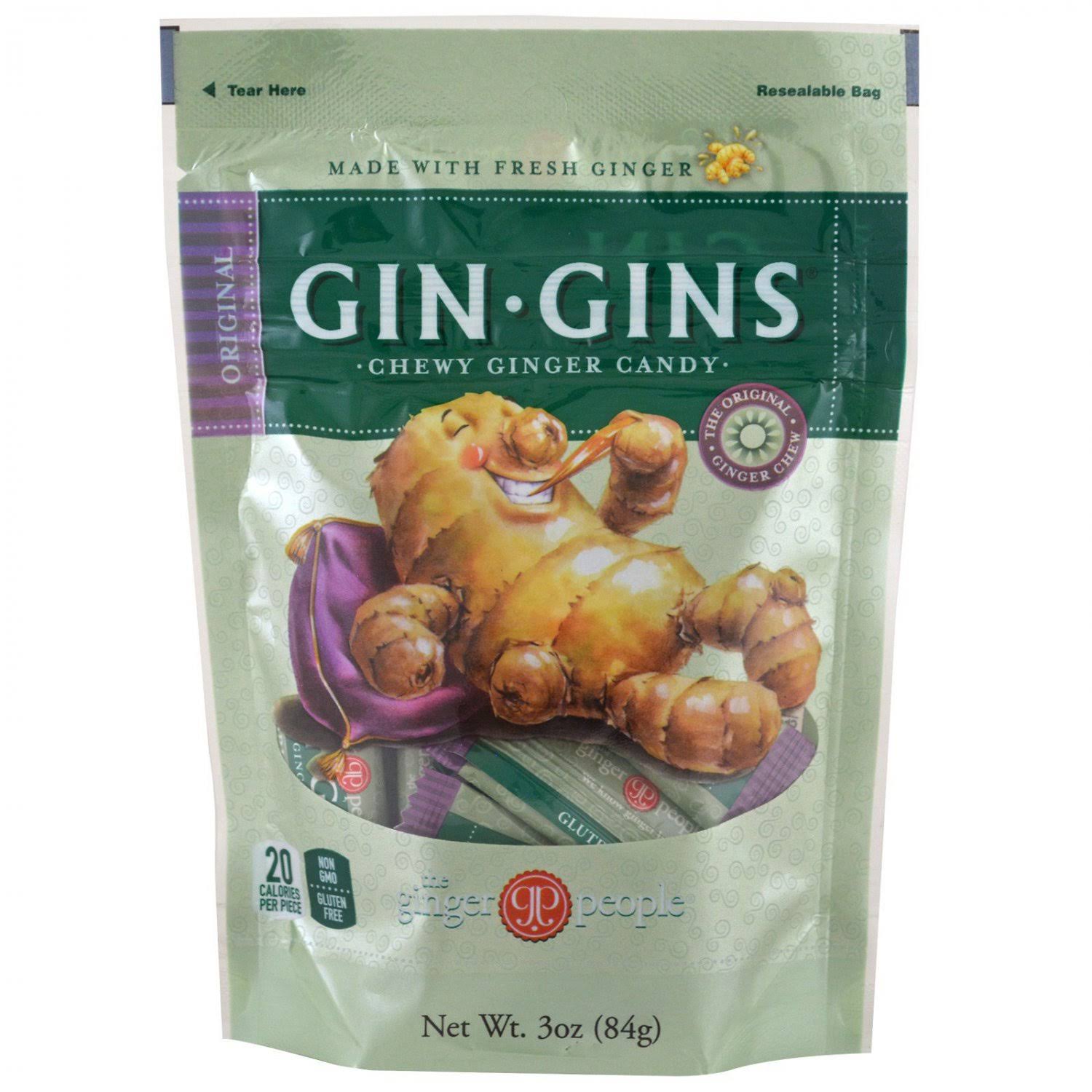 Gin Gins Chewy Ginger Candy - Original, 3.0oz