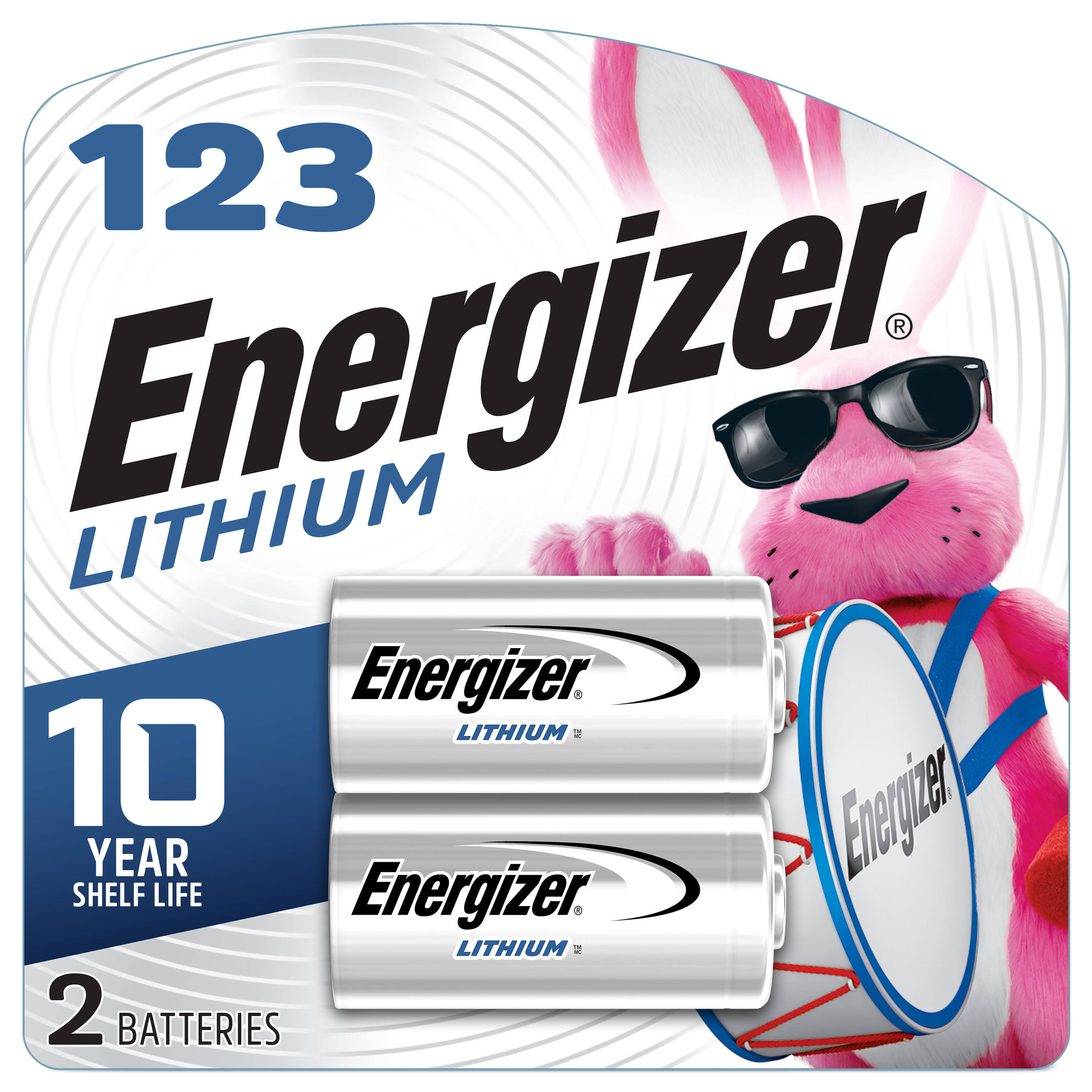 Energizer 123 Lithium Battery - 3V, x2