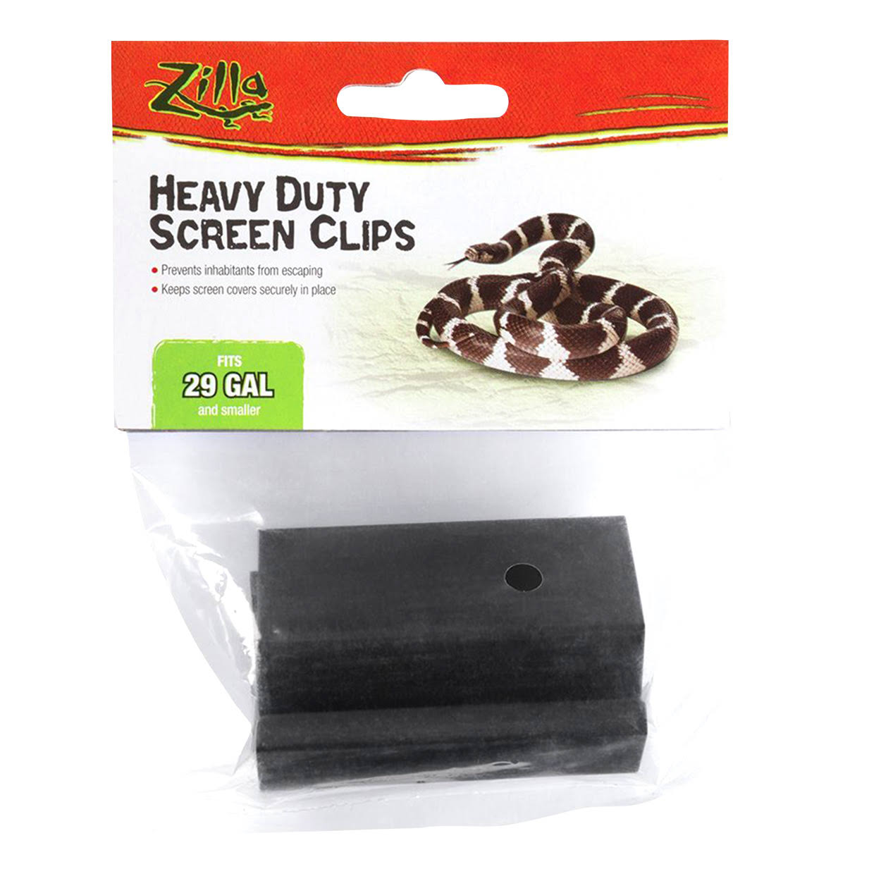 Zilla Heavy Duty Screen Clips Reptile Supply