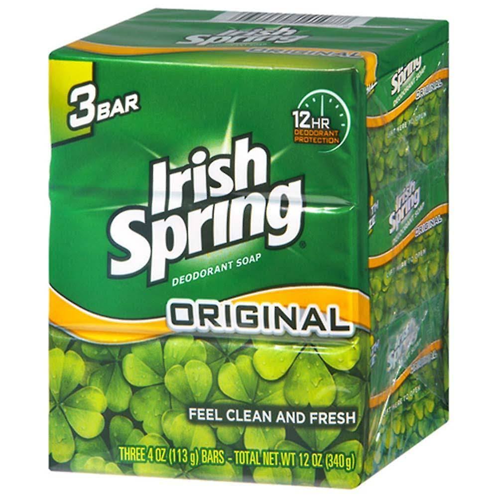 Irish Spring Original Deodorant Soap - 3.75oz, 3ct