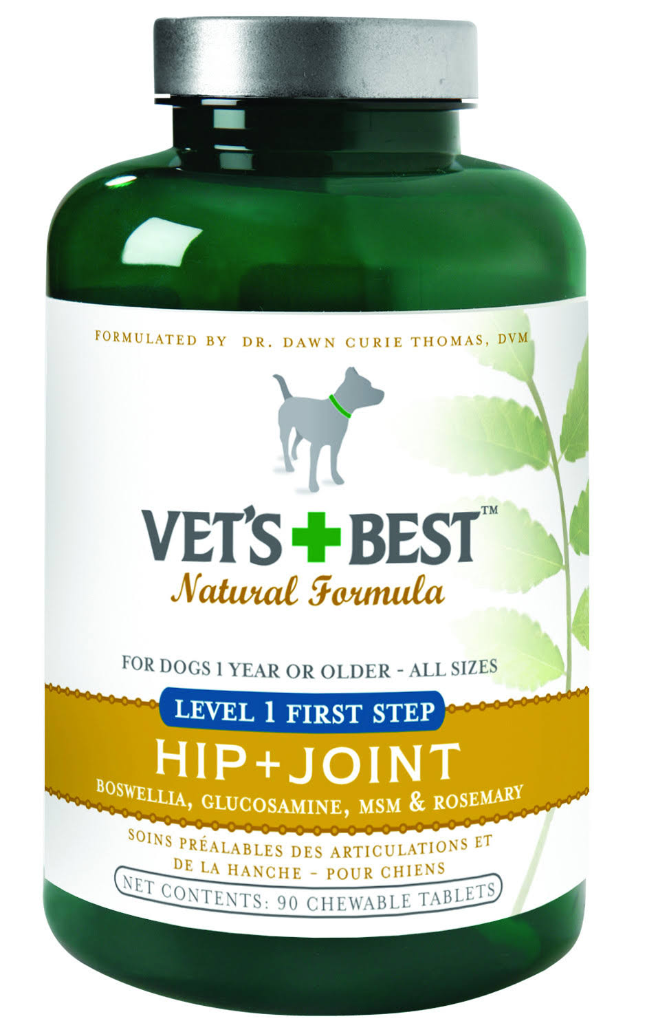 Vet's Best Hip & Joint Dog Supplements - 90 Chewable Tablets