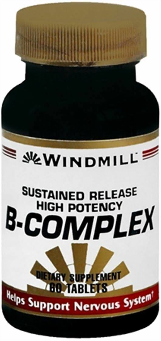 Windmill Vitamin B-Complex Tablets Sustained Release 60 Tablets (Pack