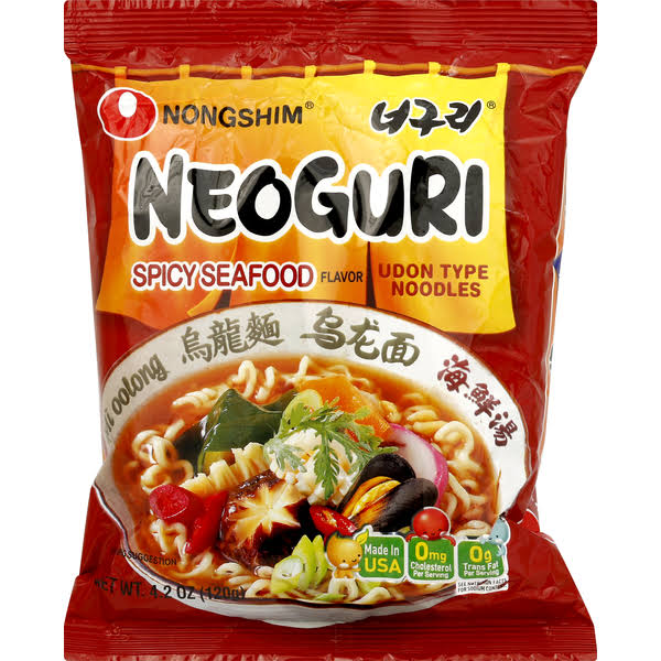Nongshim Neoguri Udon Type Noodles - Spicy Seafood, 4.2oz