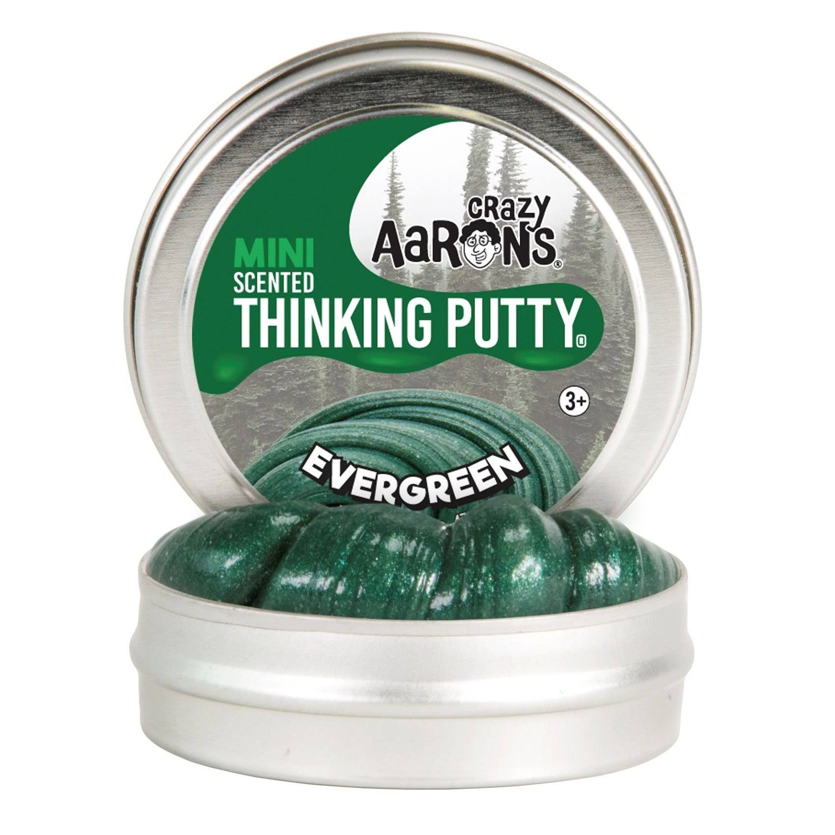Crazy Aaron's Thinking Putty Holiday Mini Tin - Evergreen