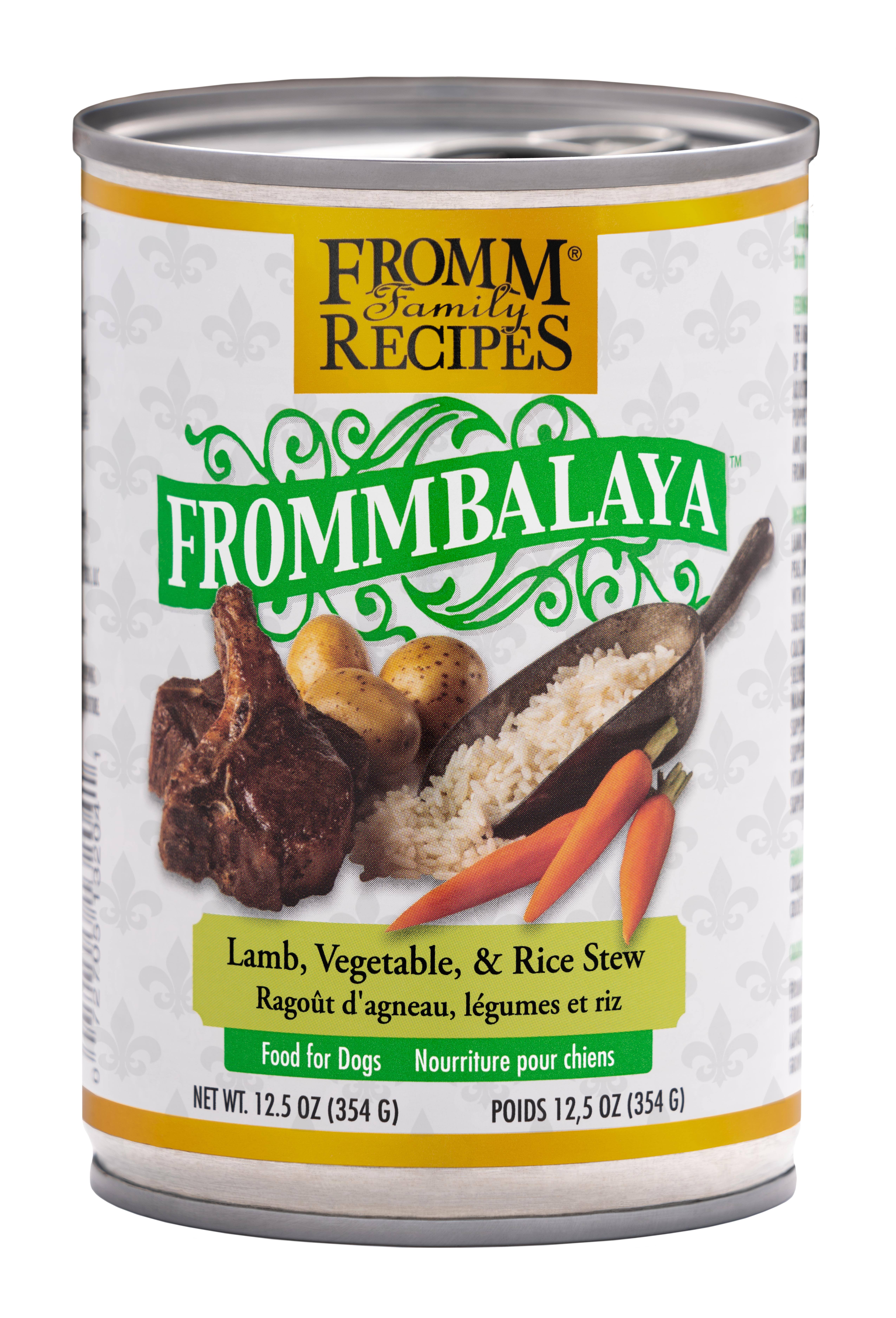 Fromm Frommbalaya Lamb, Vegetable, Rice Stew Canned Dog Food - 12.5 oz, Case of 12