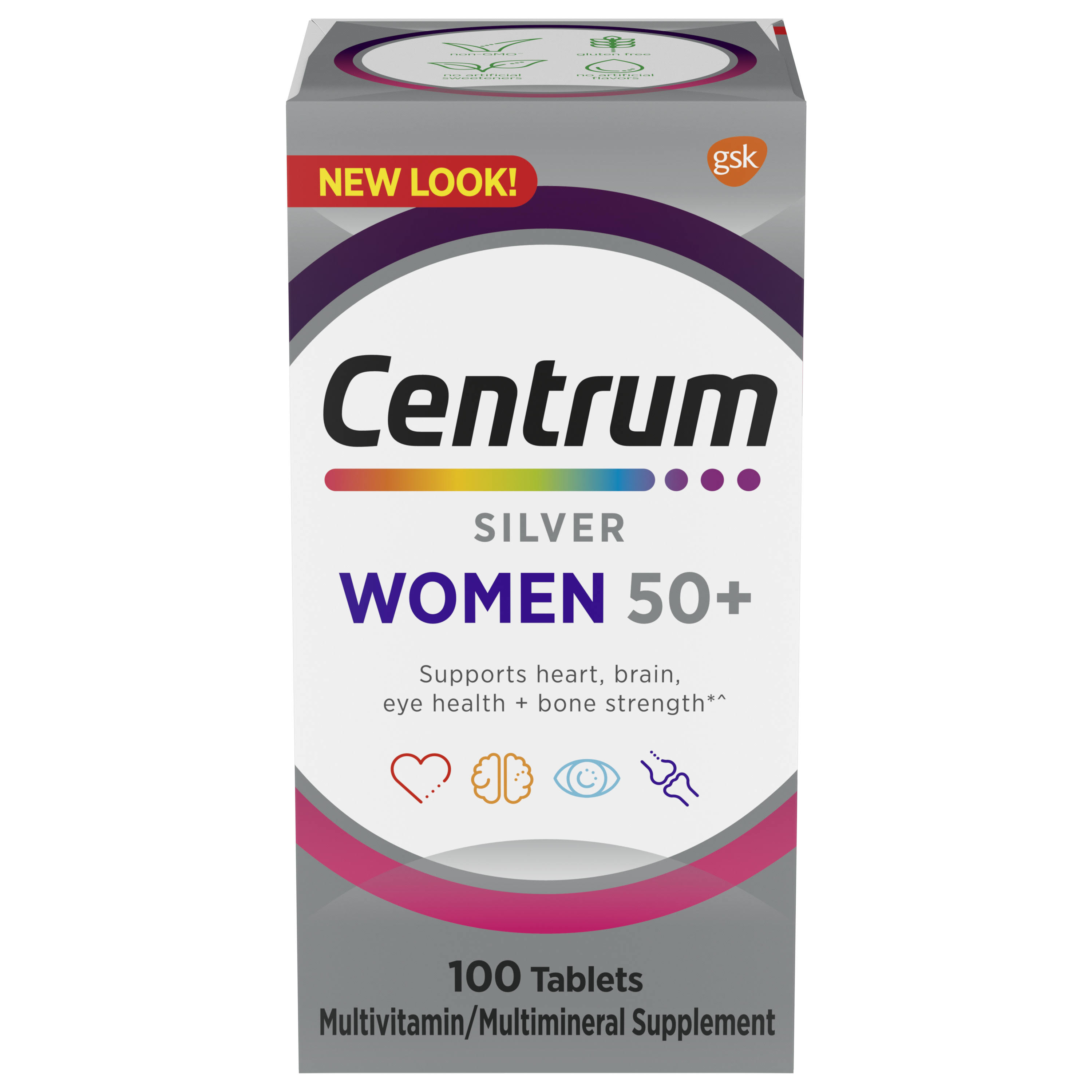 Centrum Silver Multivitamin for Women 50 Plus, Multivitamin/Multimineral Supplement - 100 Count
